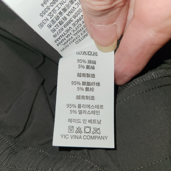 Vuori Vintage Black Scout Jogger Size S Cargo Pant Drawstring Pockets Athleisure - Picture 10 of 12